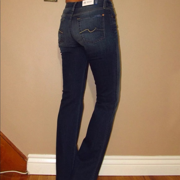 🆕 For All Mankind High Waist Bootcut Karah Jeans Y2K Vintage Medium Dark Wsh 26 - Picture 2 of 8